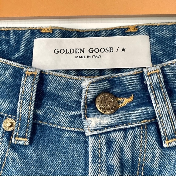 Golden Goose Karen Bootcut Jeans in Medium-Wash Denim - Picture 6 of 14